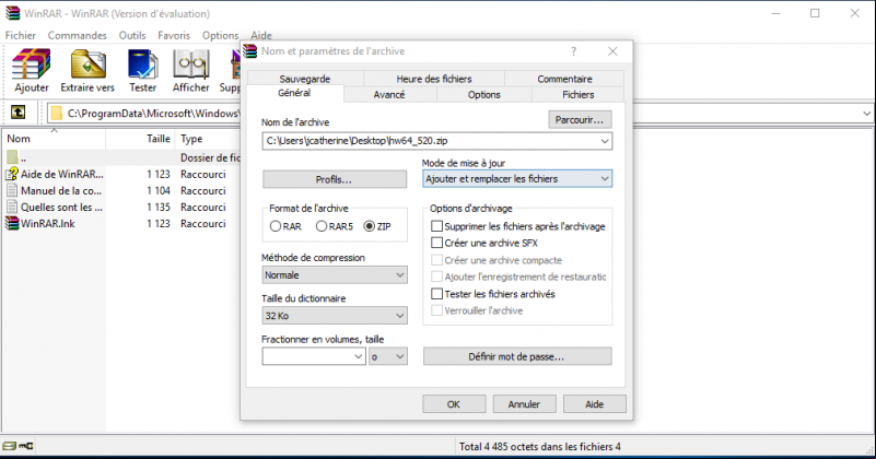 decompression_fichier_winrar