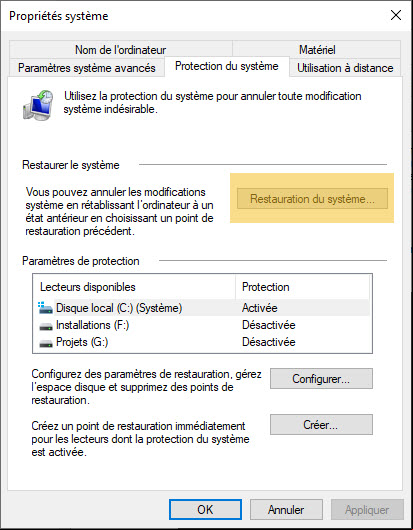 Restauration 